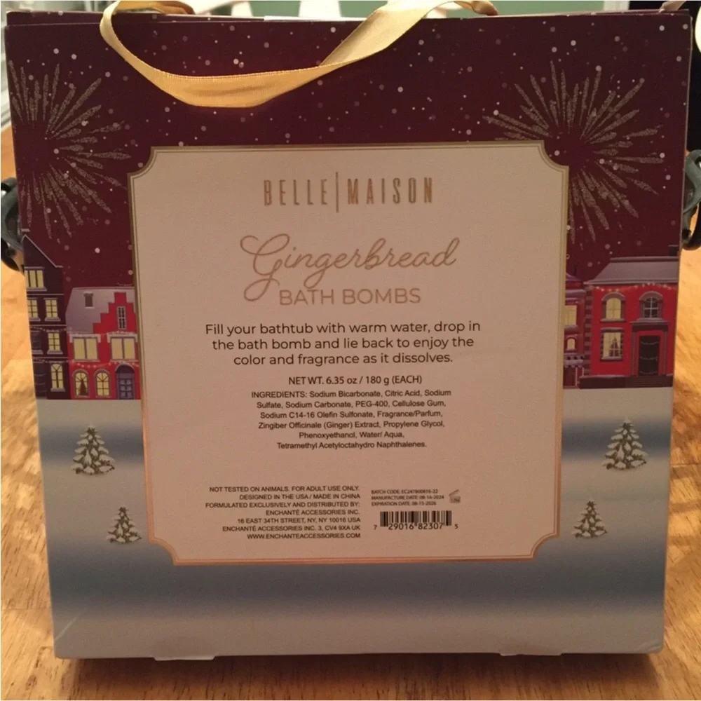 NWT- Belle Maison Bath Bomb Set (4) - Picture 2 of 7
